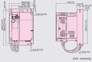 Частотный преобразователь Fuji Mini FRN-C2 11 кВт 3 фазы 380  с ЭМС 