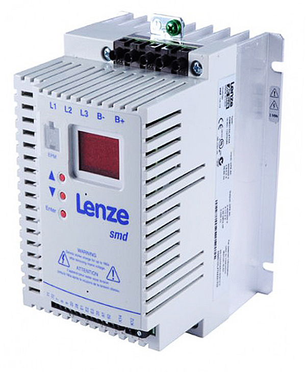 Частотный преобразователь Lenze SMD, вид корпуса и панели управления
