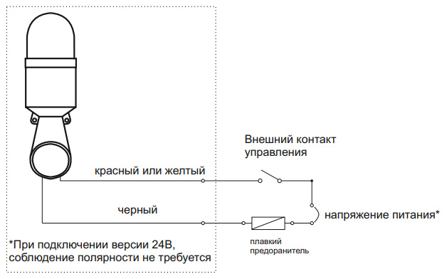 Схема электрического подключения SL70B-HFL INNOCONT